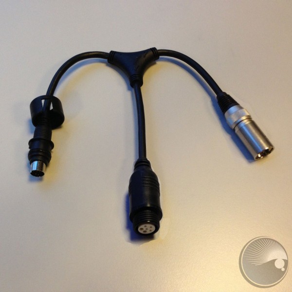 Hybrid Adapter Cable XLR5+TripixPowerIP6