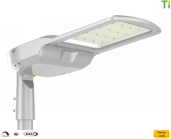 40 Watt LED Straßenleuchte | DALI-2 | warmweiß - 3000 K | 5600 lm | IP66 - Schutzklasse II | ohne Ma