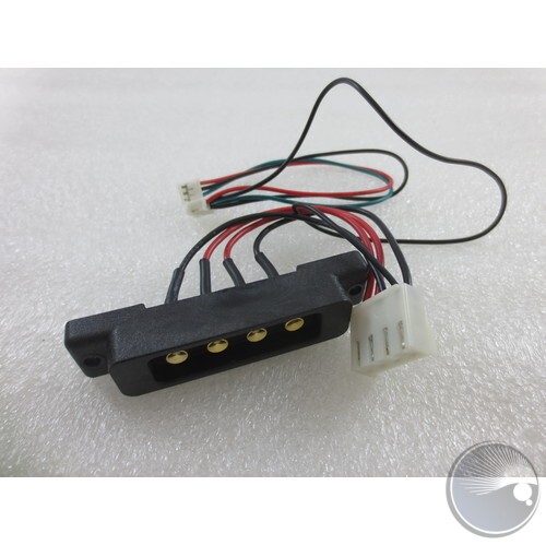 4-PIN CHARGING PLATE 21VDC, 5A -++-(Located outside the case Attached to handheld)