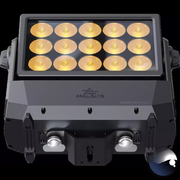 PL Smart BatWash, 15x20W RGB+warmweiß, 15°, IP65, schwarz