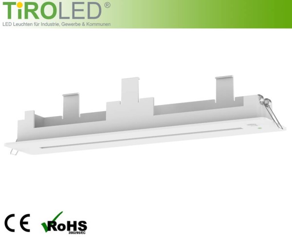 Montageset für den Einbau in Deckenausschnitte von LED Fluchtwegleuchten "Exit"