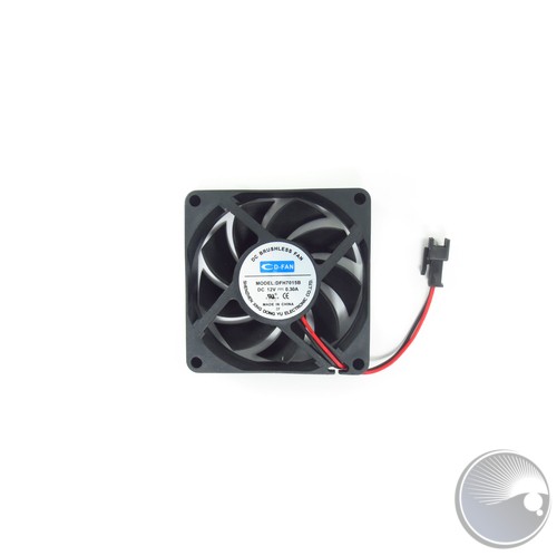 Head fan DC 12V?0.30A DFH7015B 2-pin male (BOM#70)