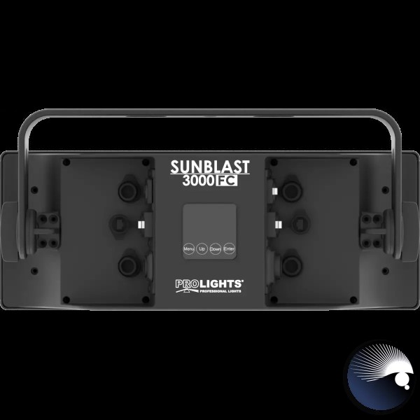 PL SunBlast 3000FC, RGBW-LED Strobe, 48-Zellen, IP65, schwarz