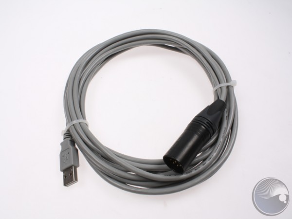 cable USB-A 6pin XLR, rev B