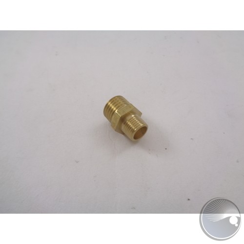 Threaded brass nut for solenoid valve