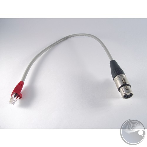 MALE 3 PIN DMX TO CAT5 / ETHERNET CONNECTOR