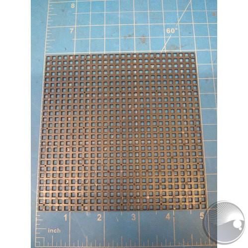 Module mask with one centered and other screw holes thinner and darker than PTXLB25112412403