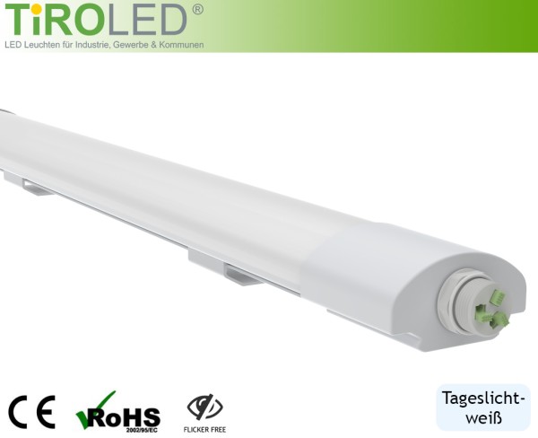 150 cm LED Tri-Proof Feuchtraumleuchte | 43 Watt | tageslichtweiß - 6500 K | 5600 lm | IP66 | IK08 |