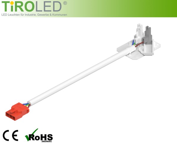 Anschlussadapter | für Tragschienen mit Wago 163 Buchsen | 3-polig | für "Clickfit" LED-Einsatz