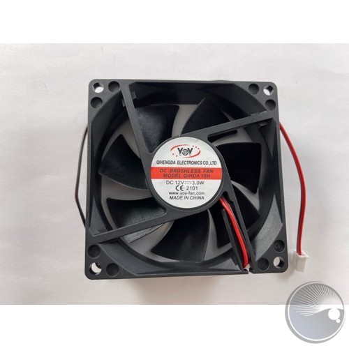 Fan DC12V/0.3A2500rpm 80×80×25 (BOM#22)